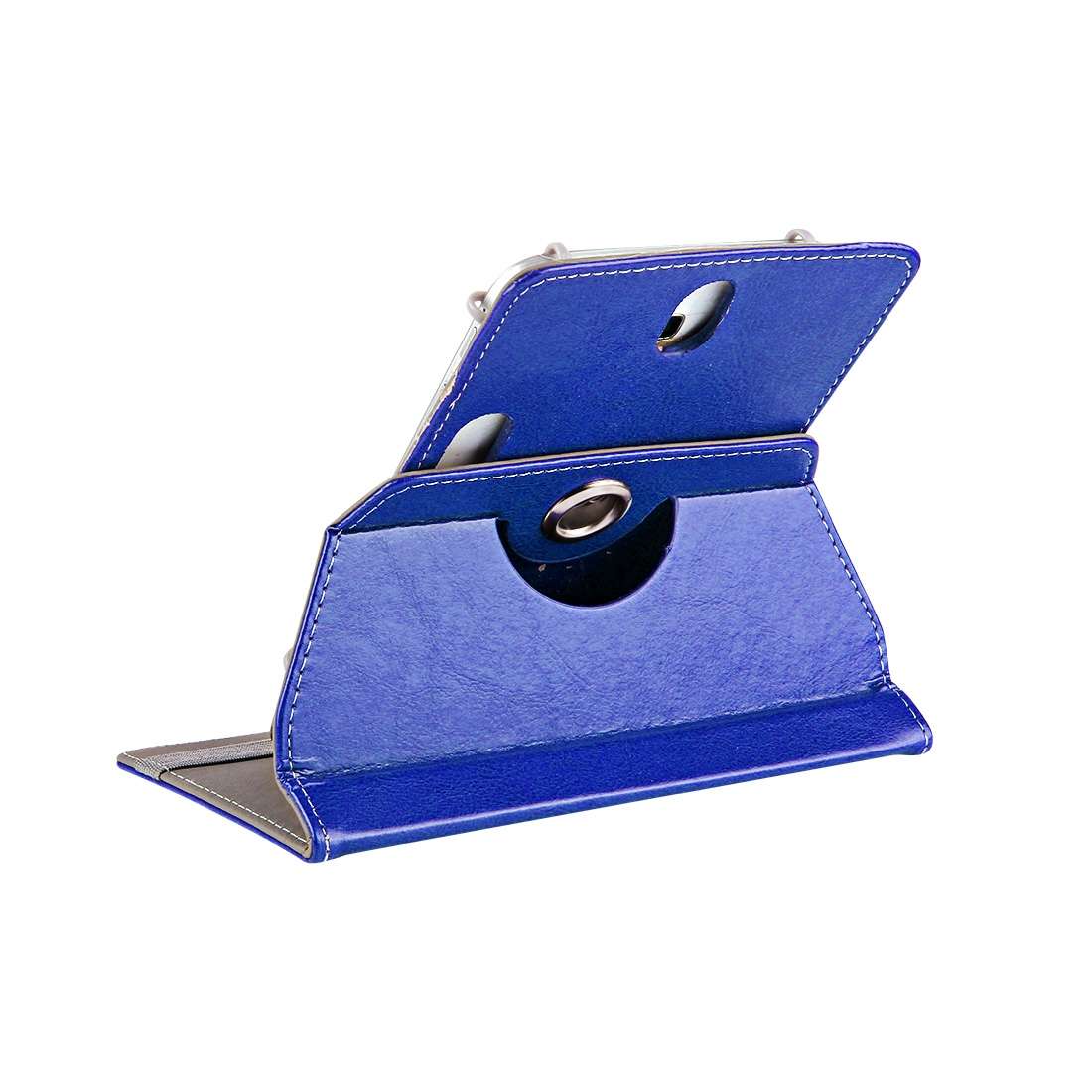 9 inch Tablets Leather Case Crazy Horse Texture 360 Degrees Rotation Protective Case Sh ... (Blue)