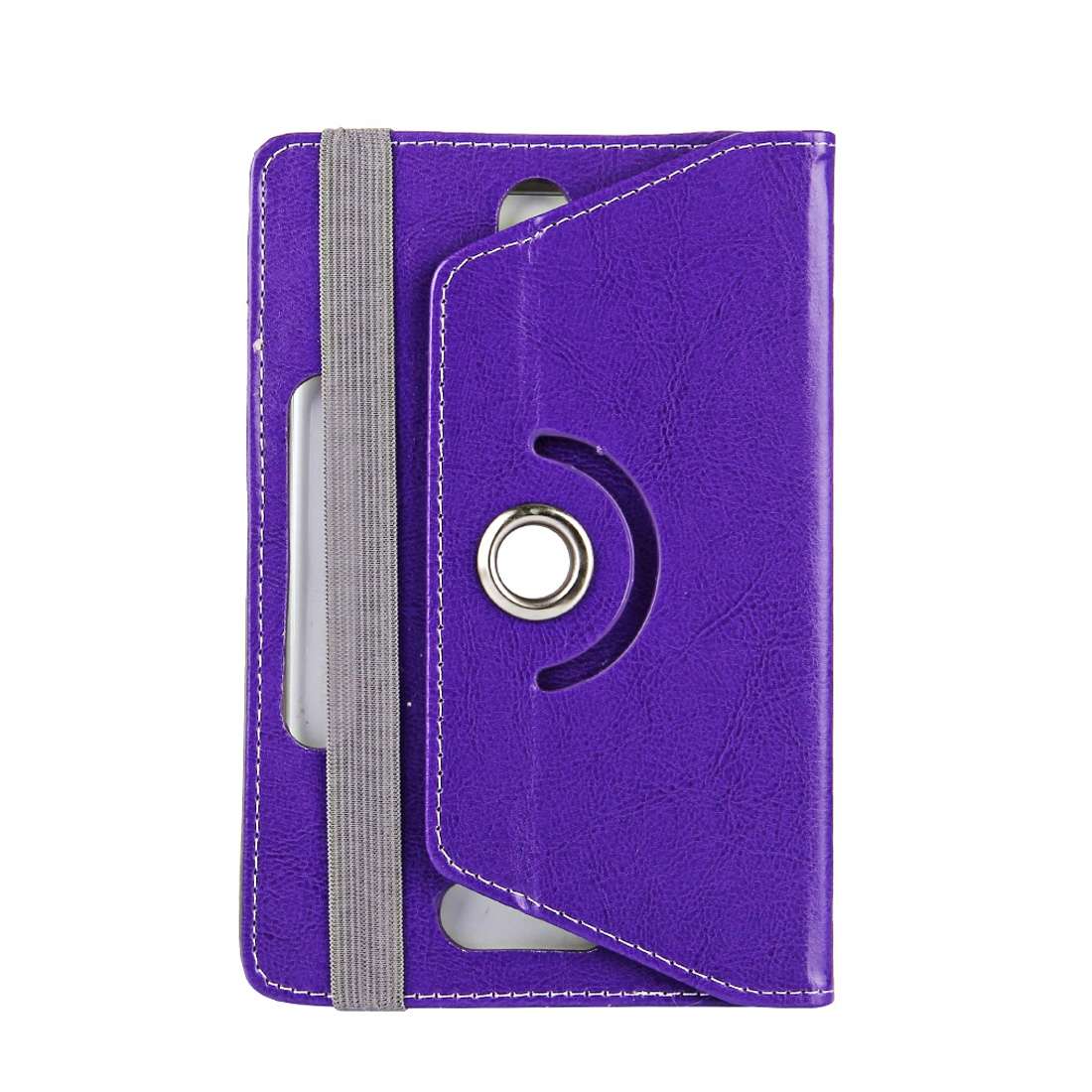 9 inch Tablets Leather Case Crazy Horse Texture 360 Degrees Rotation Protective Case ... (Purple)