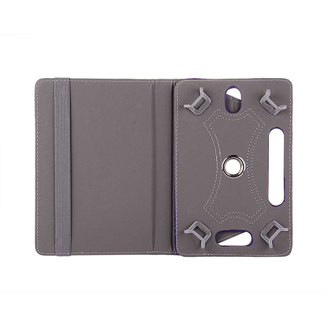 9 inch Tablets Leather Case Crazy Horse Texture 360 Degrees Rotation Protective Case ... (Purple)