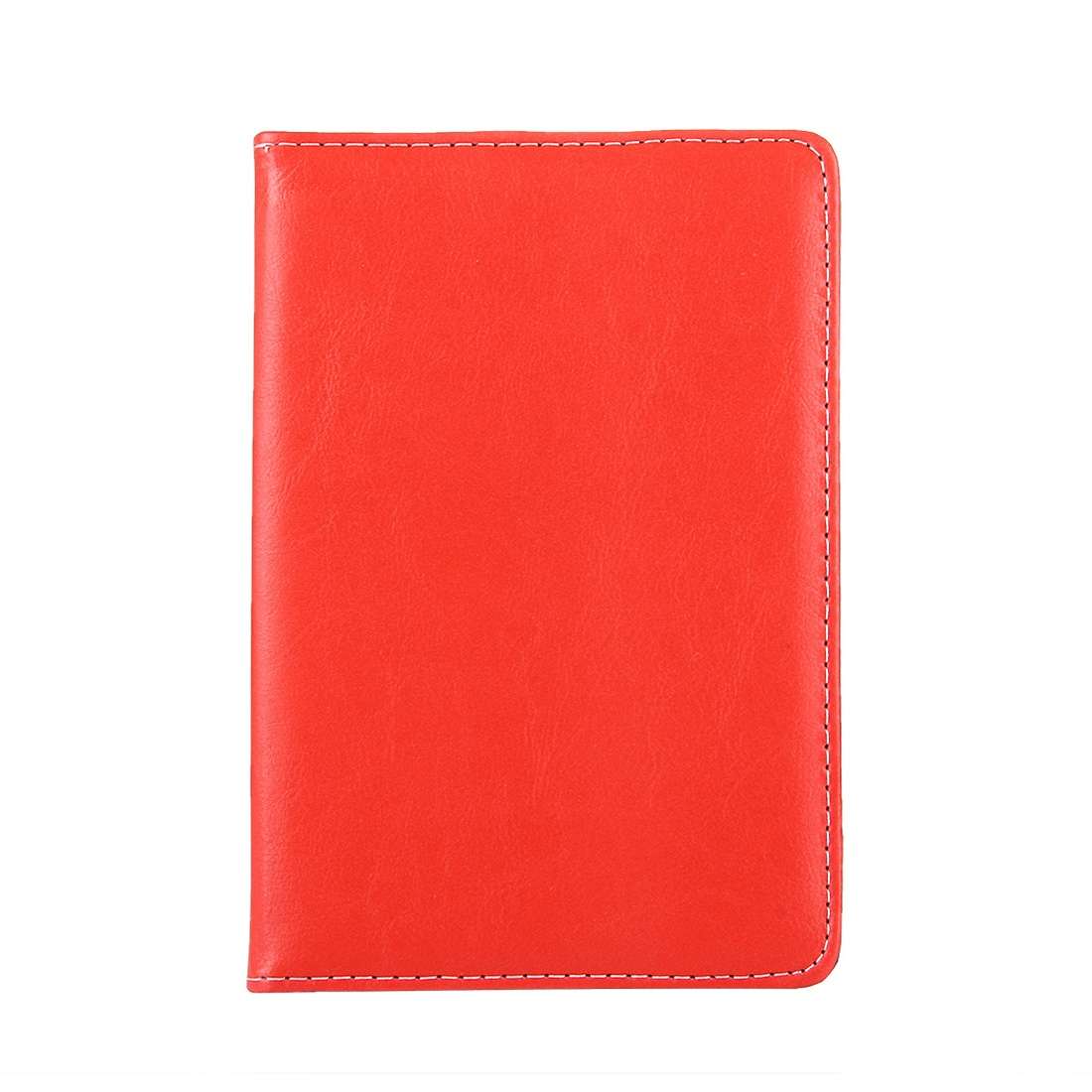 9 inch Tablets Leather Case Crazy Horse Texture 360 Degrees Rotation Protective Case She ... (Red)