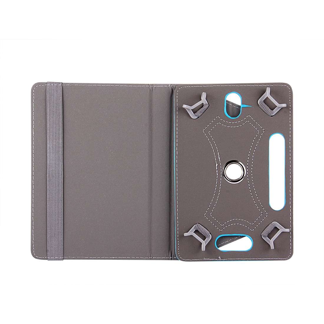 9 inch Tablets Leather Case Crazy Horse Texture 360 Degrees Rotation Protective Ca ... (Baby Blue)