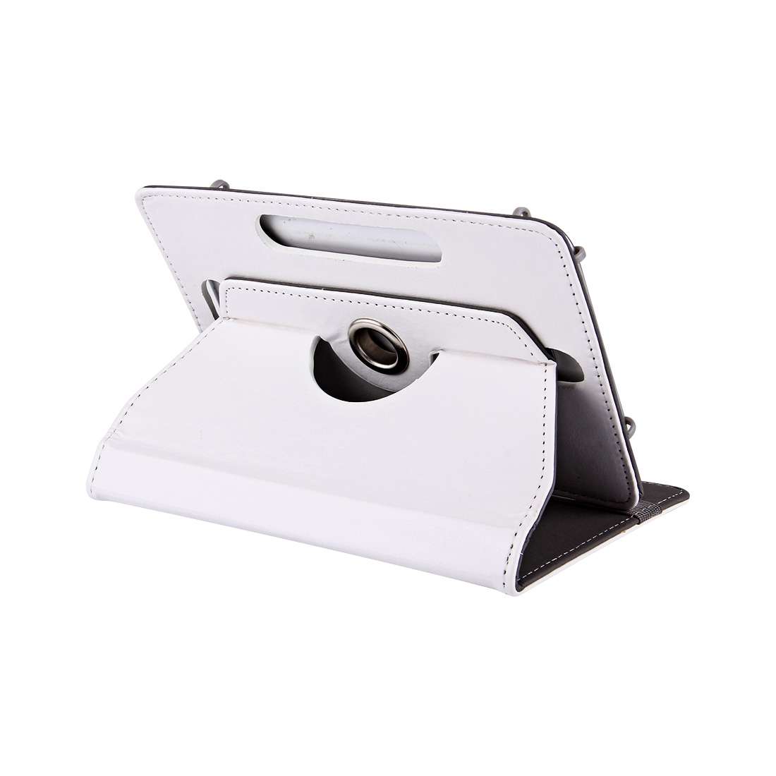 9 inch Tablets Leather Case Crazy Horse Texture 360 Degrees Rotation Protective Case S ... (White)