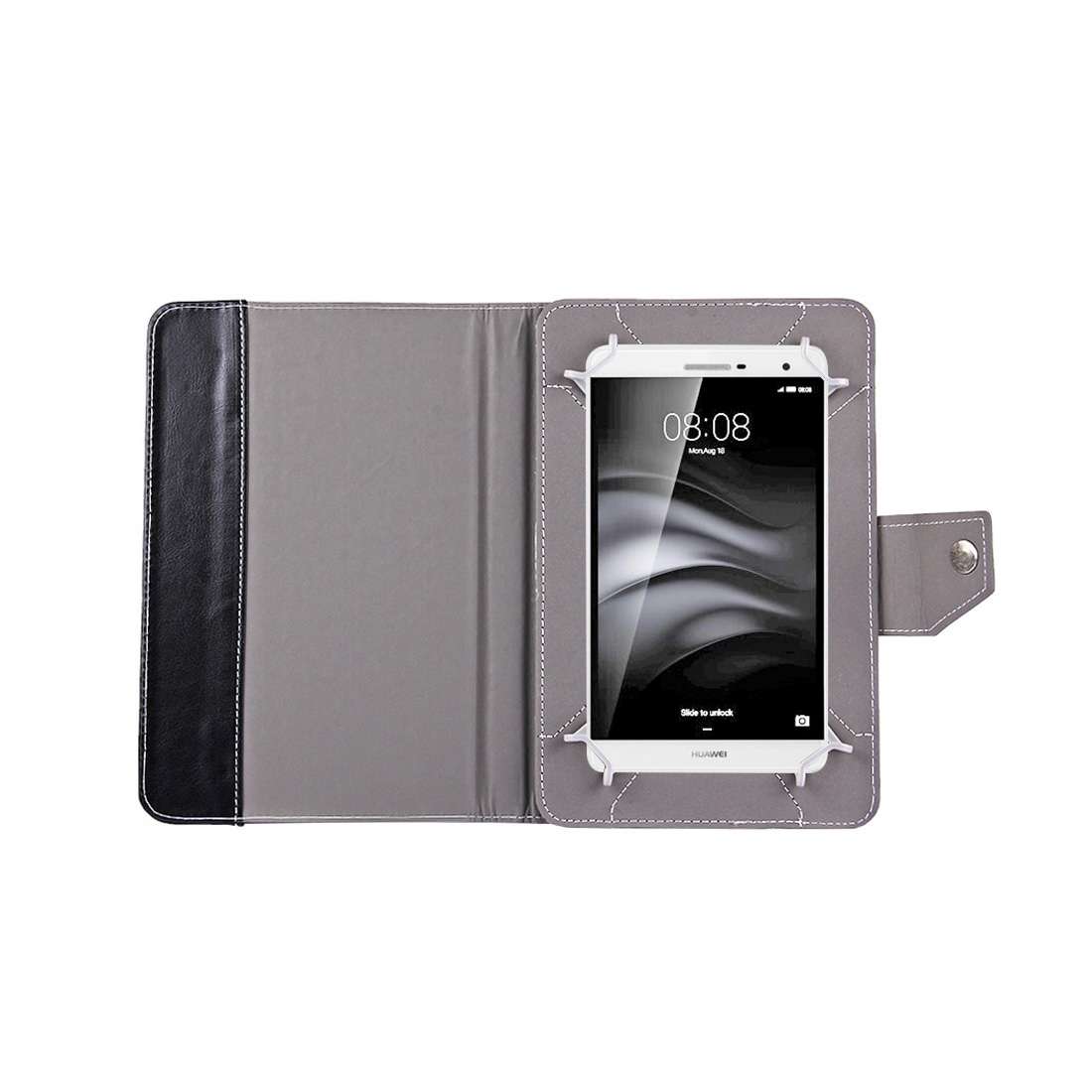 7 inch Tablets Leather Case Crazy Horse Texture Protective Case Shell with Holder for ... (Black)
