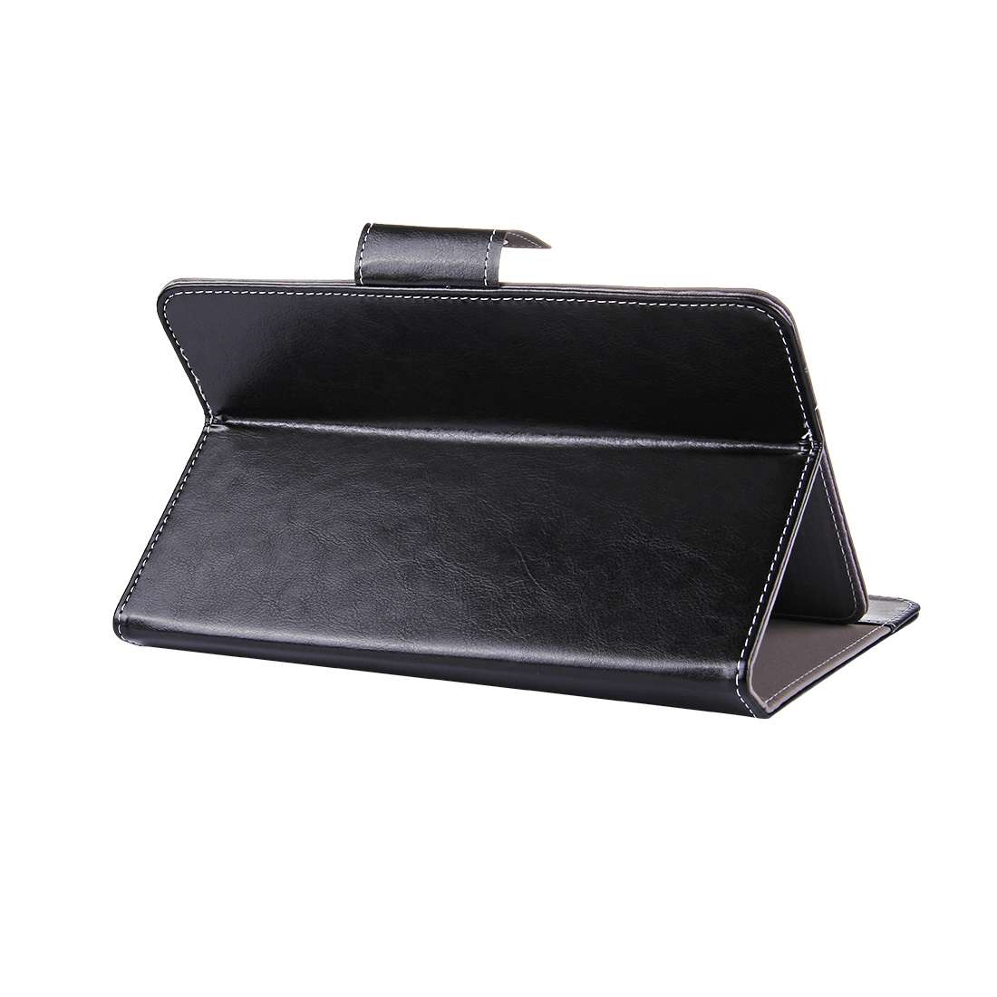 7 inch Tablets Leather Case Crazy Horse Texture Protective Case Shell with Holder for ... (Black)