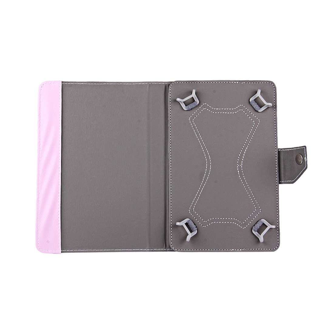 7 inch Tablets Leather Case Crazy Horse Texture Protective Case Shell with Holder for G ... (Pink)