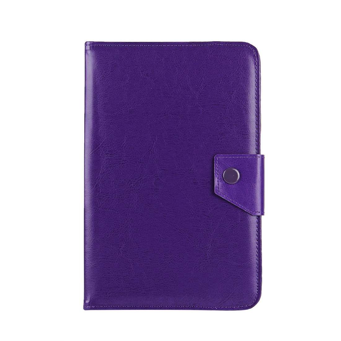 7 inch Tablets Leather Case Crazy Horse Texture Protective Case Shell with Holder for ... (Purple)