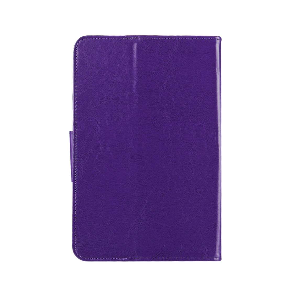 7 inch Tablets Leather Case Crazy Horse Texture Protective Case Shell with Holder for ... (Purple)