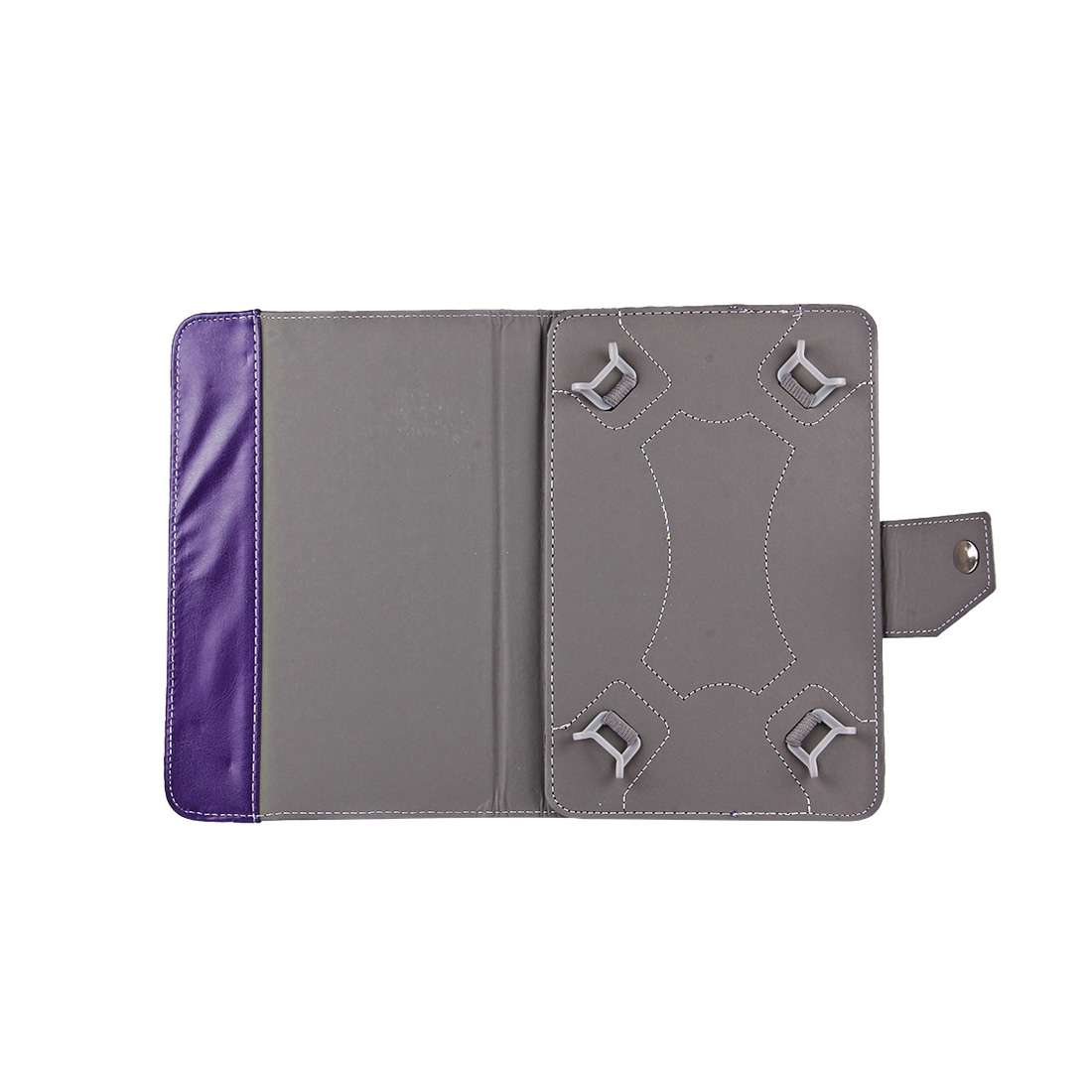 7 inch Tablets Leather Case Crazy Horse Texture Protective Case Shell with Holder for ... (Purple)