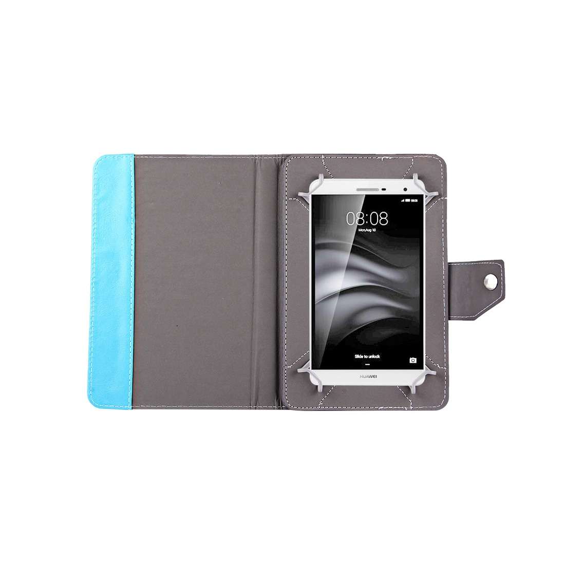 7 inch Tablets Leather Case Crazy Horse Texture Protective Case Shell with Holder ... (Baby Blue)