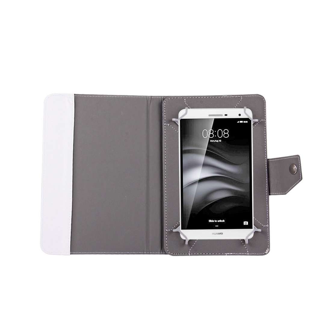 7 inch Tablets Leather Case Crazy Horse Texture Protective Case Shell with Holder for ... (White)