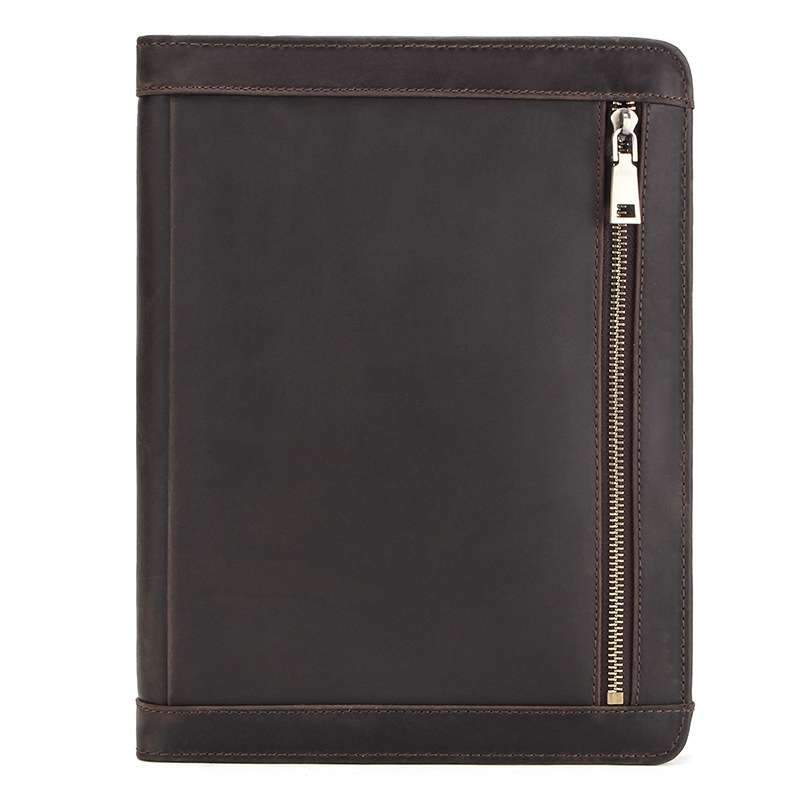 CF2015 For iPad Pro 11 / 10.5 / 9.7 inch Retro Crazy Horse Texture Zipper Multif ... (Dark Coffee)
