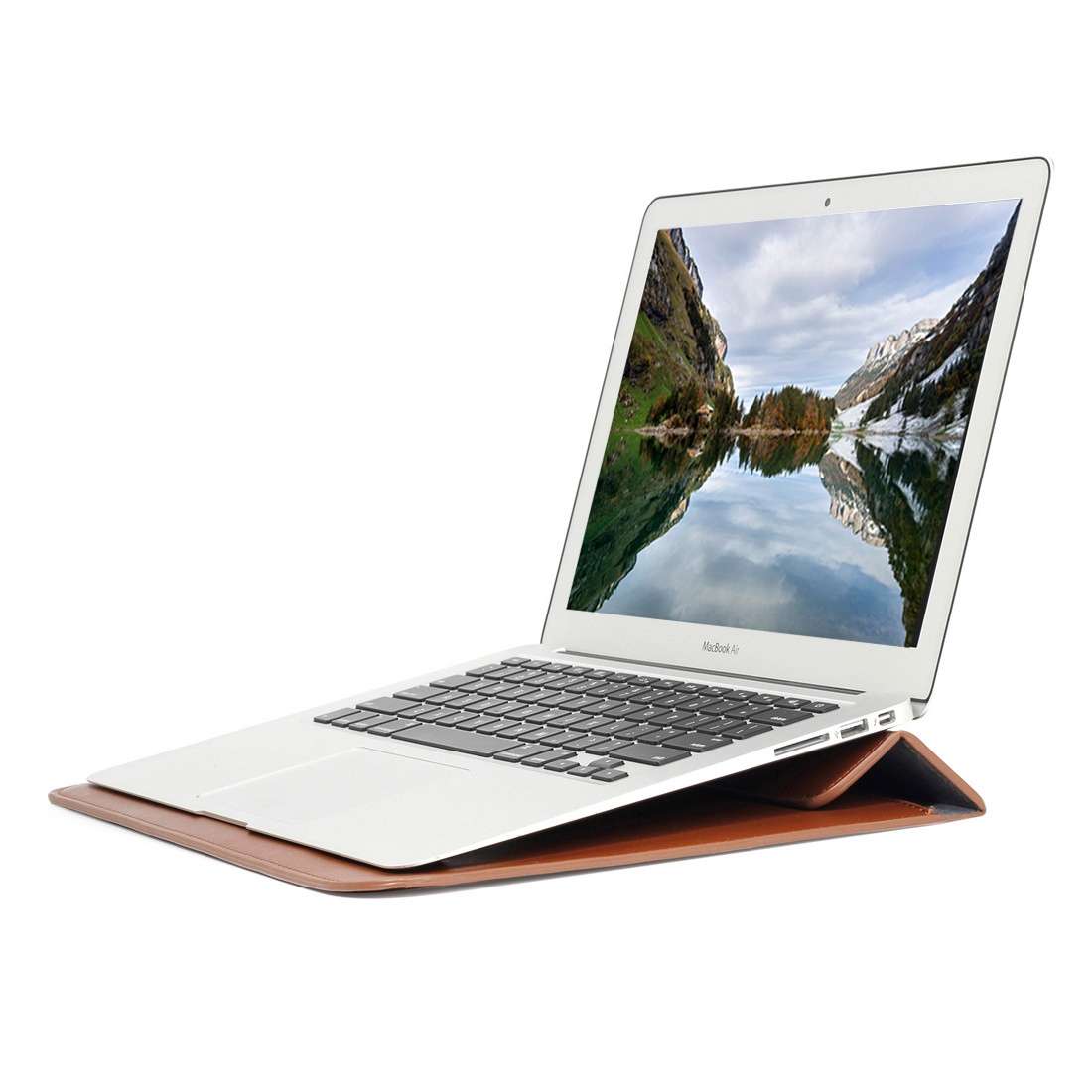 Universal Envelope Style PU Leather Case with Holder for Ultrathin Notebook Tablet PC ... (Brown)