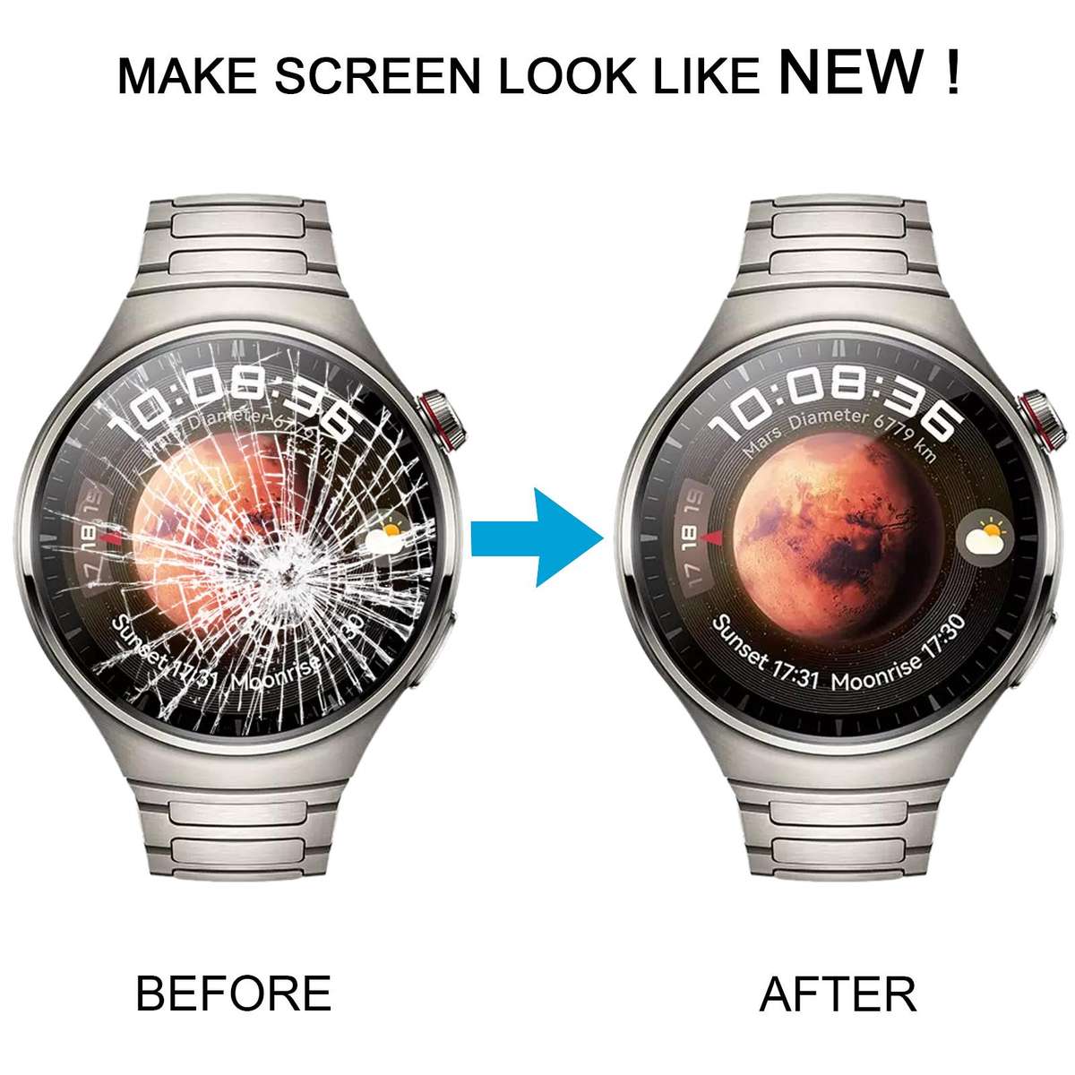 For Huawei Watch 4 Pro Space Edition LCD Screen Digitizer Full Assembly with Frame