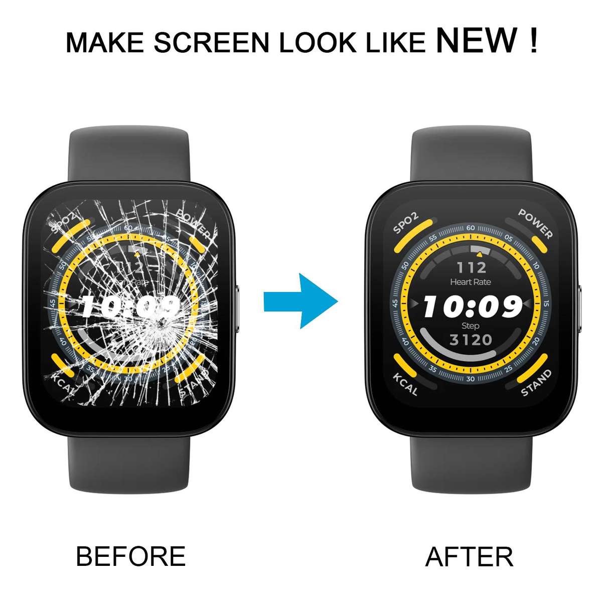 For Amazfit Bip 5 Original LCD Screen with Digitizer Full Assembly