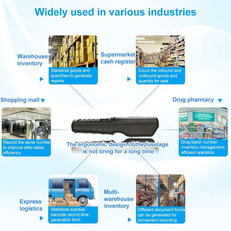 NEWSCAN NS8103H One-dimensional Red Light High Speed Wireless Barcode Scanner Collector