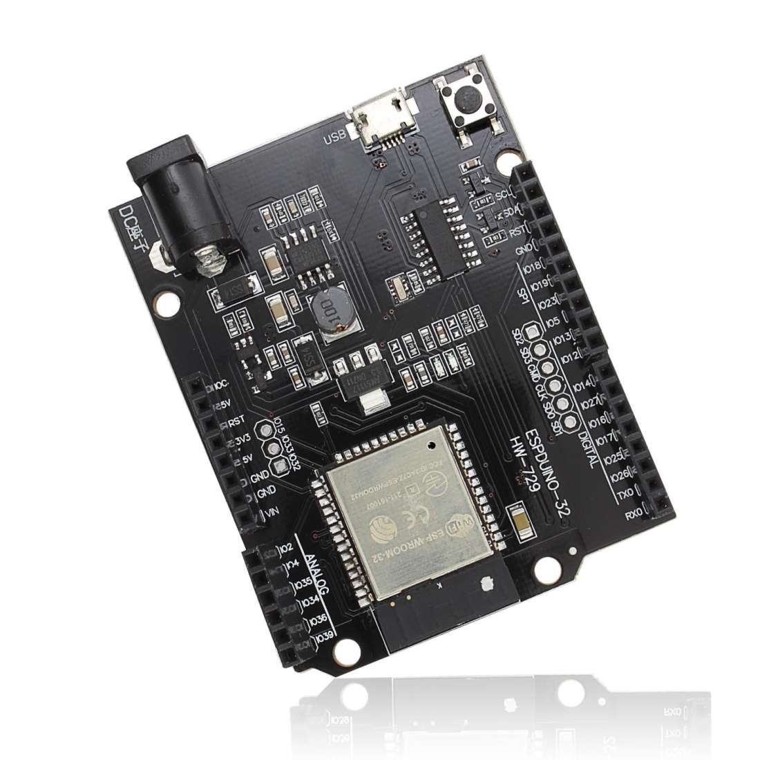 LDTR-WG0193 Arduino IDE For ESP32 Module WiFi+Bluetooth Development Board Ethernet Int ... (Black)