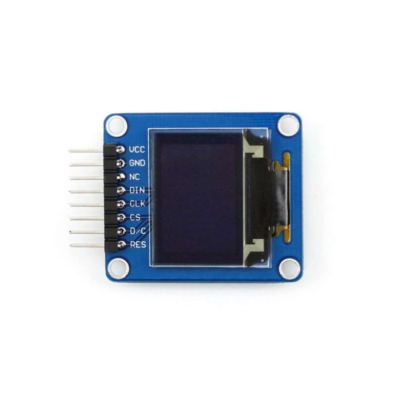 Waveshare 0.95 inch RGB OLED (A), SPI Interface, Curved Horizontal Pinheader