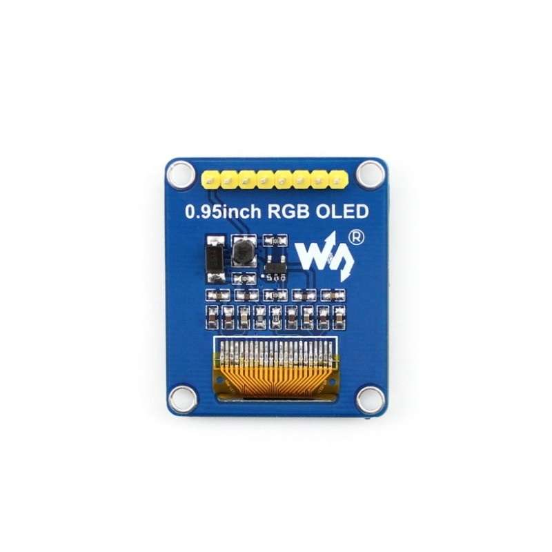 Waveshare 0.95 inch RGB OLED (B), SPI interface, Straight Vertical Pinheader