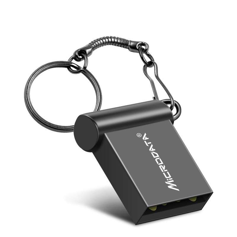MiCRODATA 64GB USB 2.0 Computer Car Two-use Mini U Disk (Black)