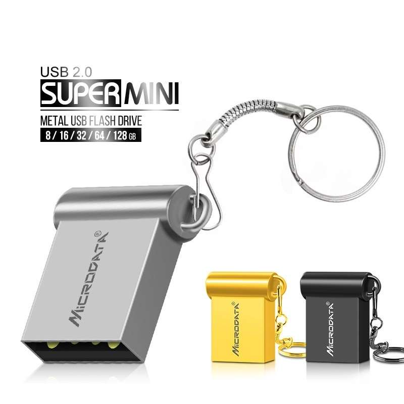 MiCRODATA 64GB USB 2.0 Computer Car Two-use Mini U Disk (Black)