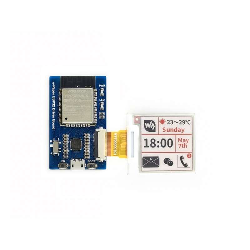 Waveshare Universal e-Paper Raw Panel Driver Board, ESP32 WiFi / Bluetooth Wireless