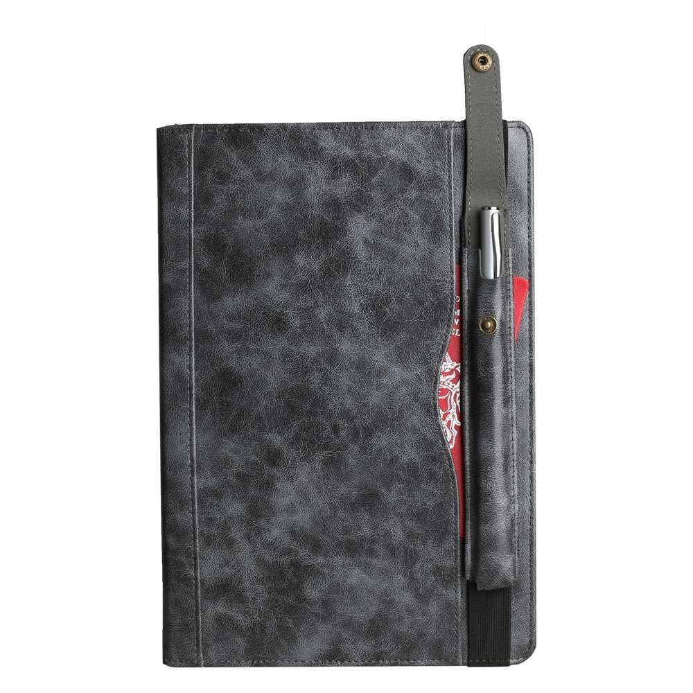 Crazy Horse Texture Horizontal Flip Leather Case for Galaxy Tab S 5E 10.5 / T720 / T725 ... (Grey)