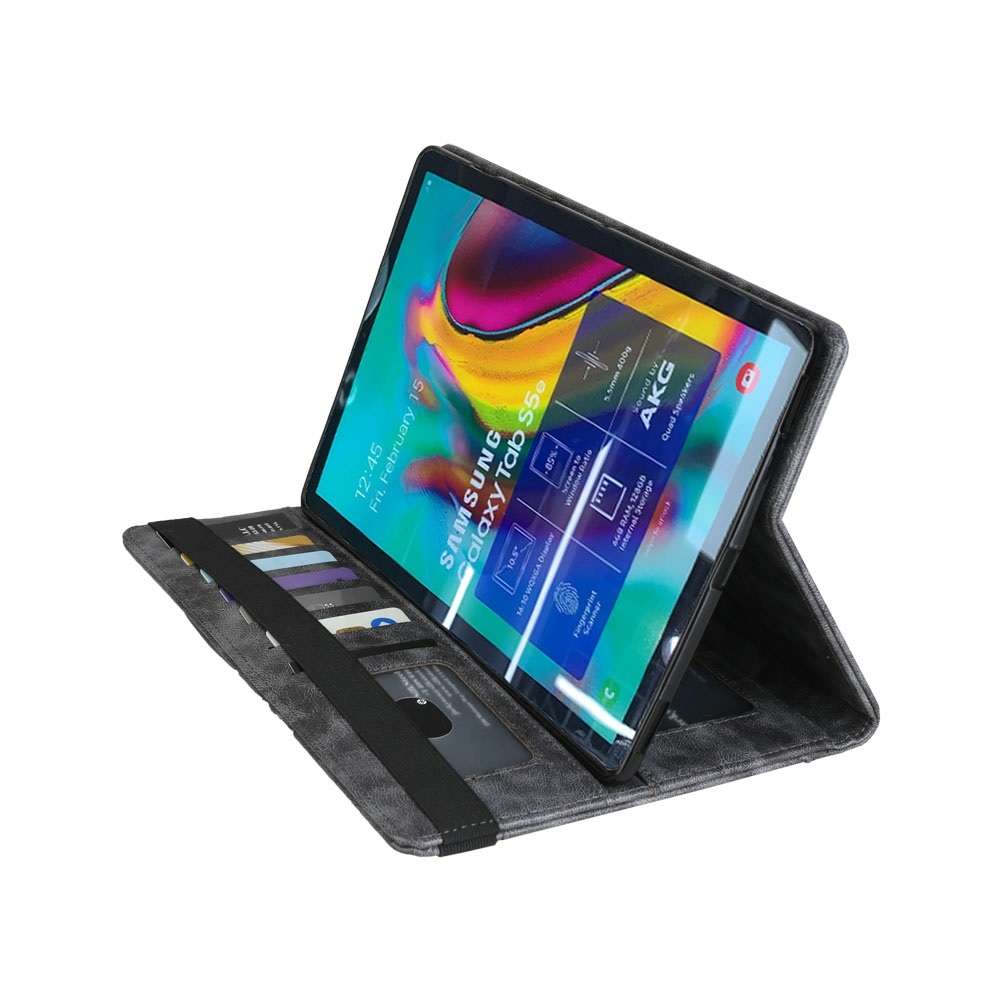 Crazy Horse Texture Horizontal Flip Leather Case for Galaxy Tab S 5E 10.5 / T720 / T725 ... (Grey)