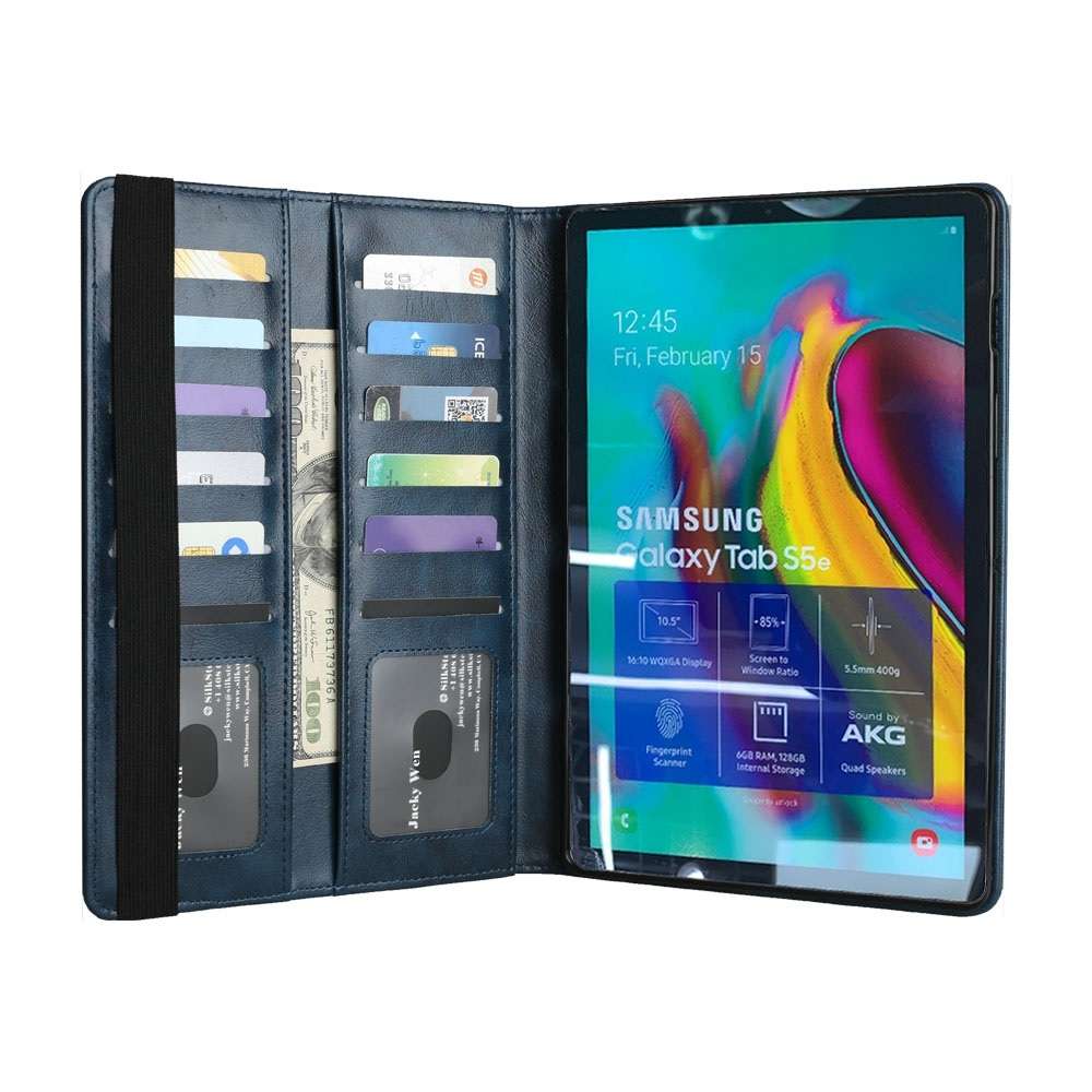 Crazy Horse Texture Horizontal Flip Leather Case for Galaxy Tab S 5E 10.5 / T720 / T725 ... (Blue)