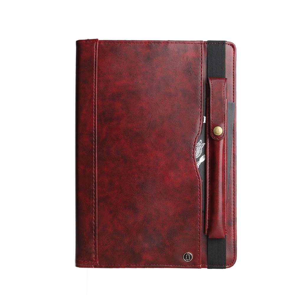 Crazy Horse Texture Horizontal Flip Leather Case for Galaxy Tab S 5E 10.5 / T720 ... (Wine Red)