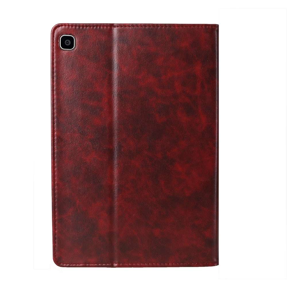 Crazy Horse Texture Horizontal Flip Leather Case for Galaxy Tab S 5E 10.5 / T720 ... (Wine Red)