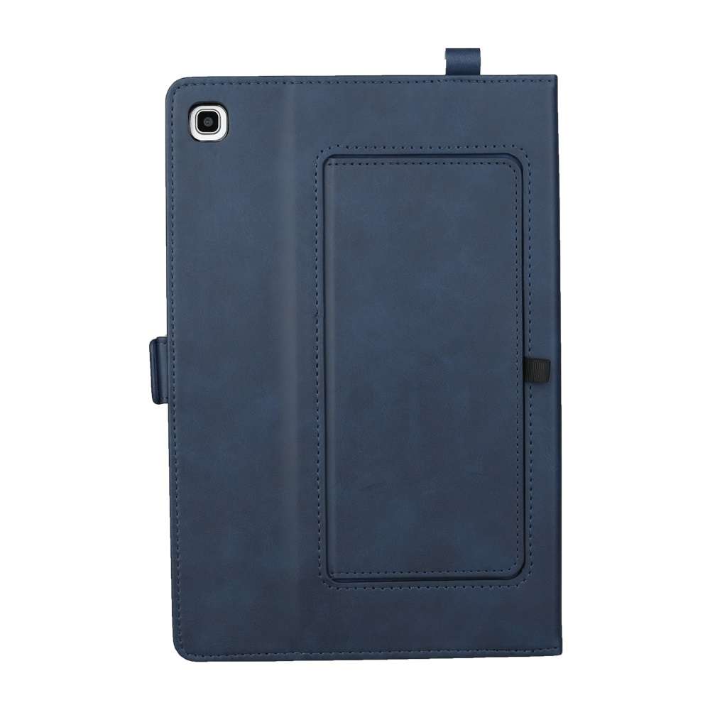Horizontal Flip Double Bracket Leather Case for Galaxy Tab S 5E 10.5 / T720 / T725, wit ... (Blue)