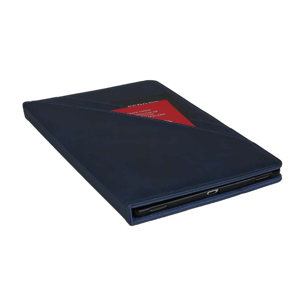 Horizontal Flip Double Bracket Leather Case for Galaxy Tab S 5E 10.5 / T720 / T725, wit ... (Blue)