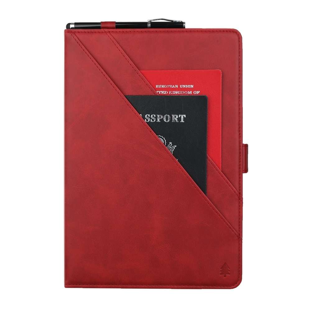 Horizontal Flip Double Bracket Leather Case for Galaxy Tab S 5E 10.5 / T720 / T725, with ... (Red)