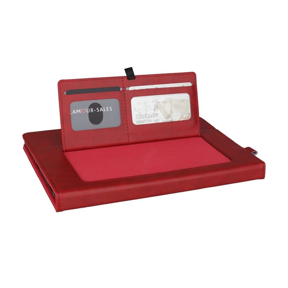 Horizontal Flip Double Bracket Leather Case for Galaxy Tab S 5E 10.5 / T720 / T725, with ... (Red)
