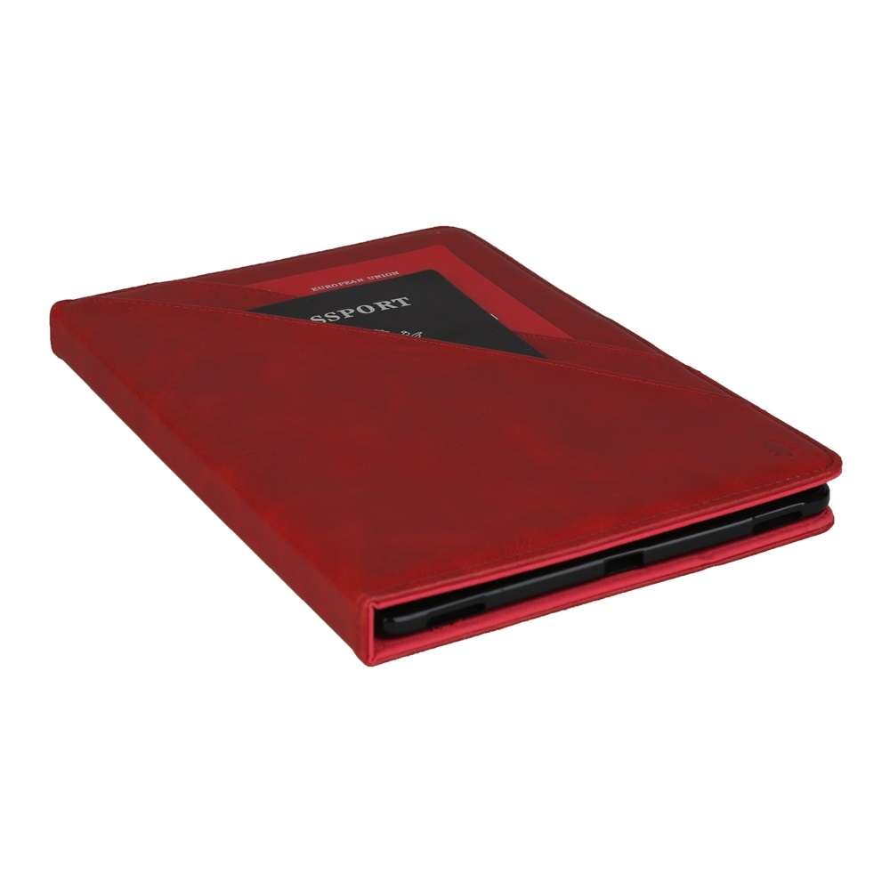 Horizontal Flip Double Bracket Leather Case for Galaxy Tab S 5E 10.5 / T720 / T725, with ... (Red)