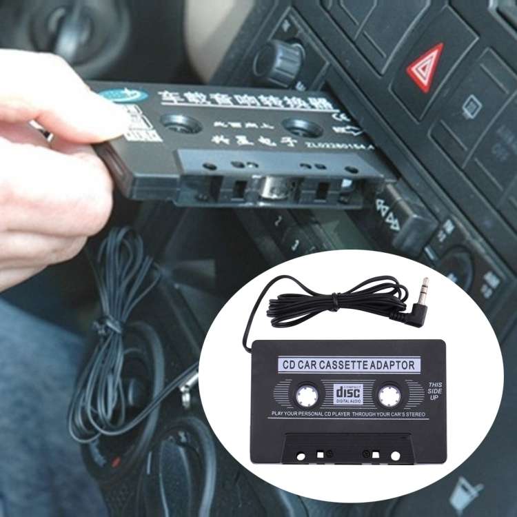 3.5mm Jack Plug CD Car Cassette Stereo Adapter Tape Converter AUX Cable CD Player for iPod / MP3 / M