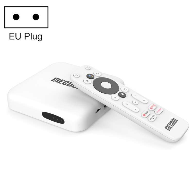 MECOOL KM2 4K Smart TV BOX Android 10.0 Media Player with Remote Control, Amlogic S905X2 Quad Core A