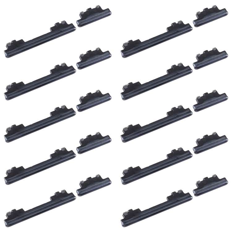 For Samsung Galaxy S20 FE SM-G780 10pcs Power Button + Volume Control Button(Black)