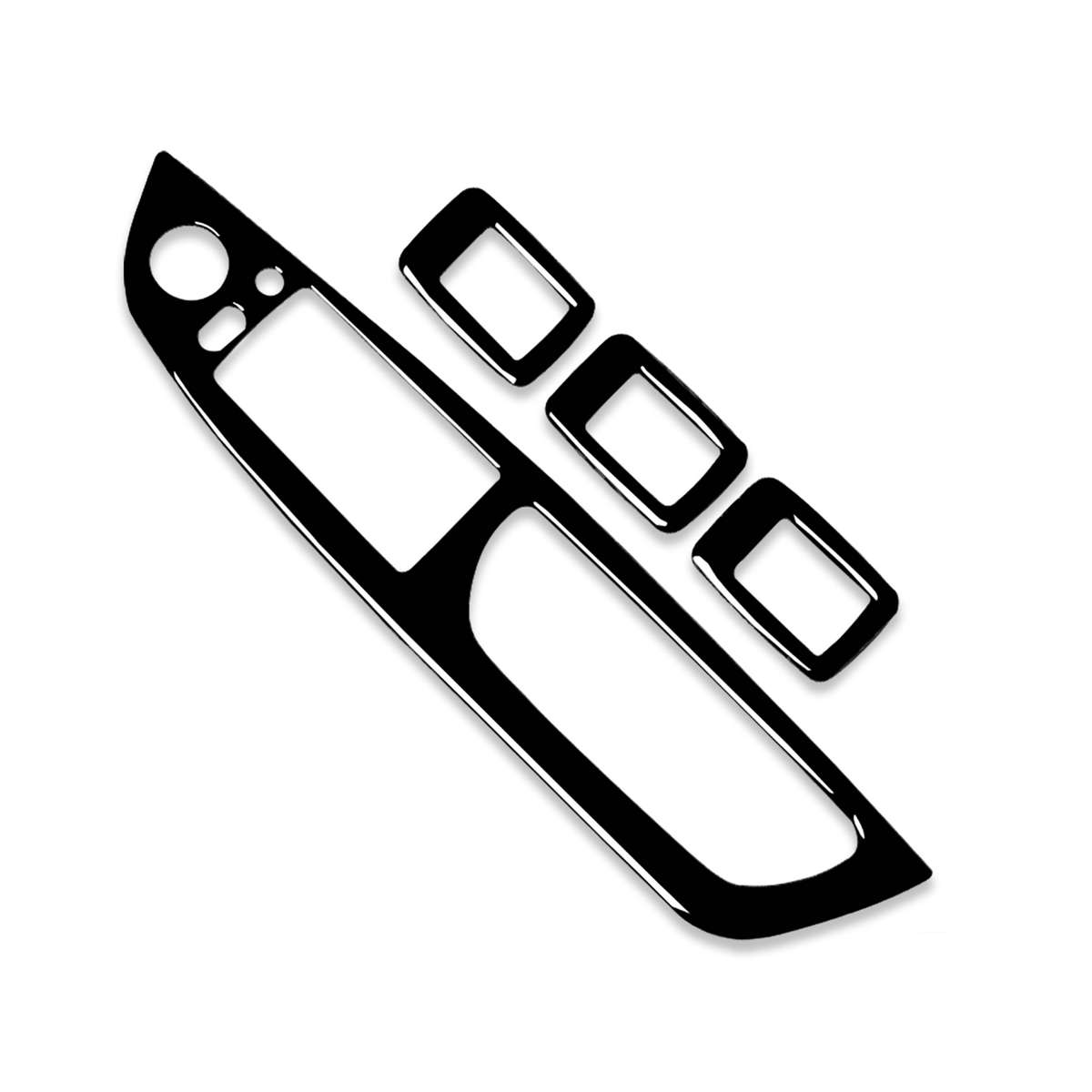 Car Right Drive Window Lift Panel + Start Button Decorative Sticker for BMW X5 E70 2008-2013 / X6...