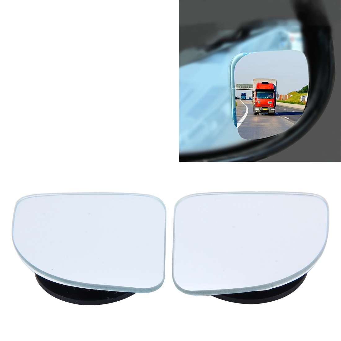 2 PCS ACP-005 Car Blind Spot Rear View Fix/360 Degree Angle Adjustable Wide Angle Mirror