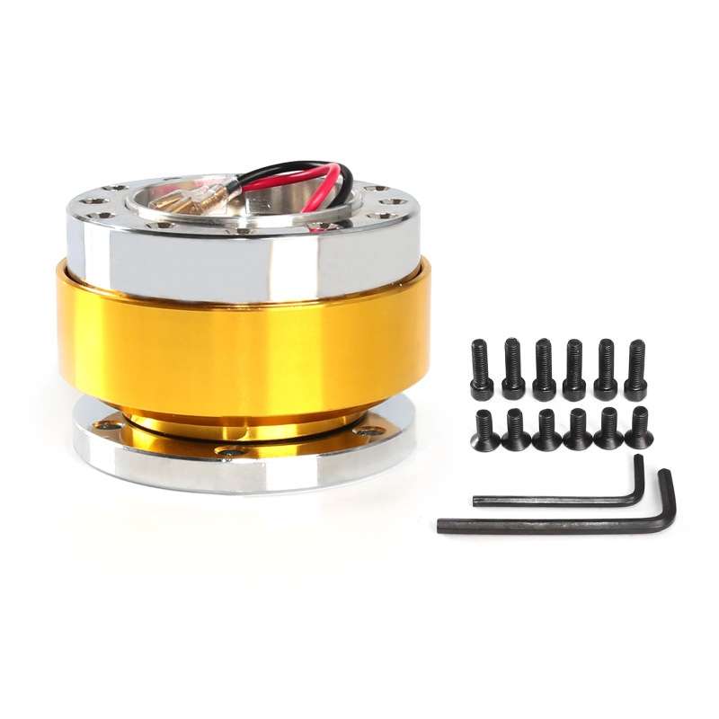 Universal 60mm Car Steering Wheel Quick Release HUB Racing Adapter Snap Off Boss Kit(Blue)