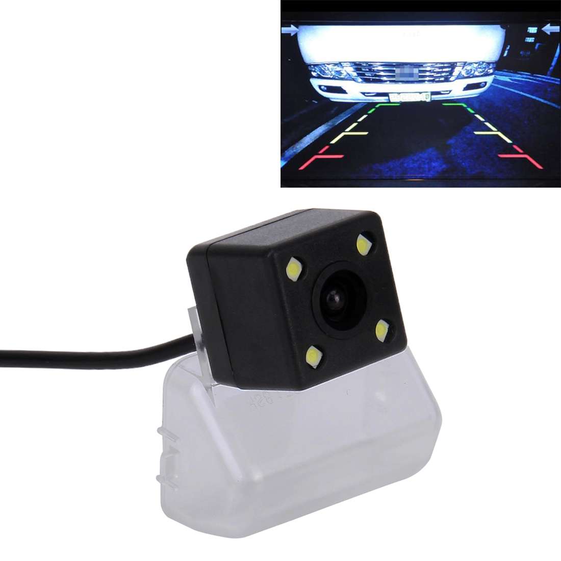 656492 Effective Pixel HD Waterproof 4 LED Night Vision Wide Angle Car Rear View Cam