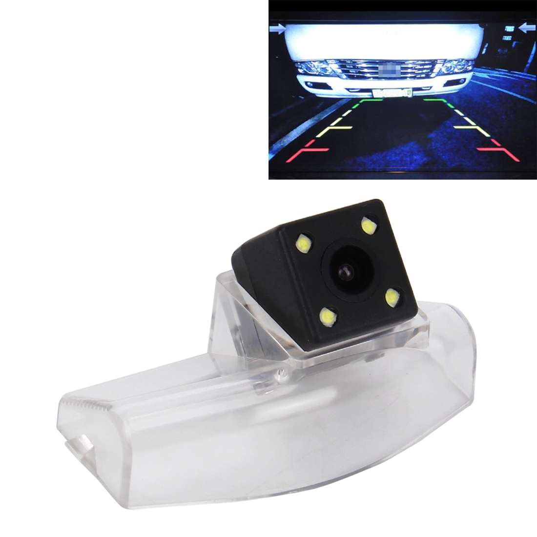 656492 Effective Pixel HD Waterproof 4 LED Night Vision Wide Angle Car Rear View Backup Cam