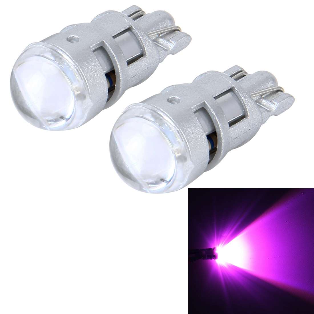 10 PCS T10 1W 50LM Car Clearance Light with SMD-3030 Lamp, DC 12V(Blue Light)