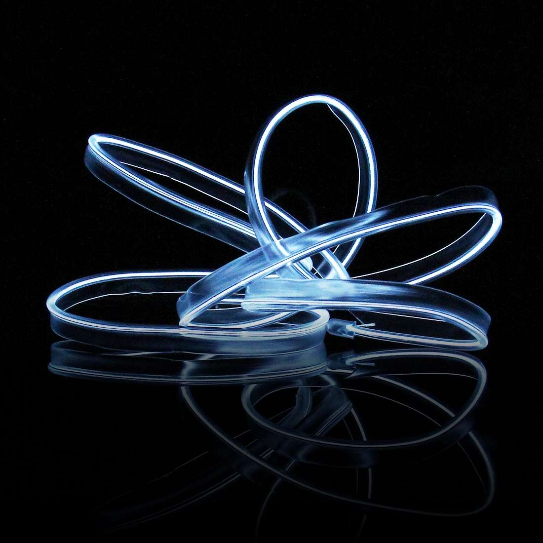 1M Cold Light Flexible LED Strip Light For Car Decoration(Blue Light)