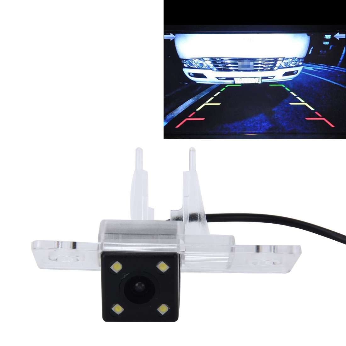 656492 Effective Pixel NTSC 60HZ CMOS II Waterproof Car Rear View Backup Camera With 4 LED Lamps f