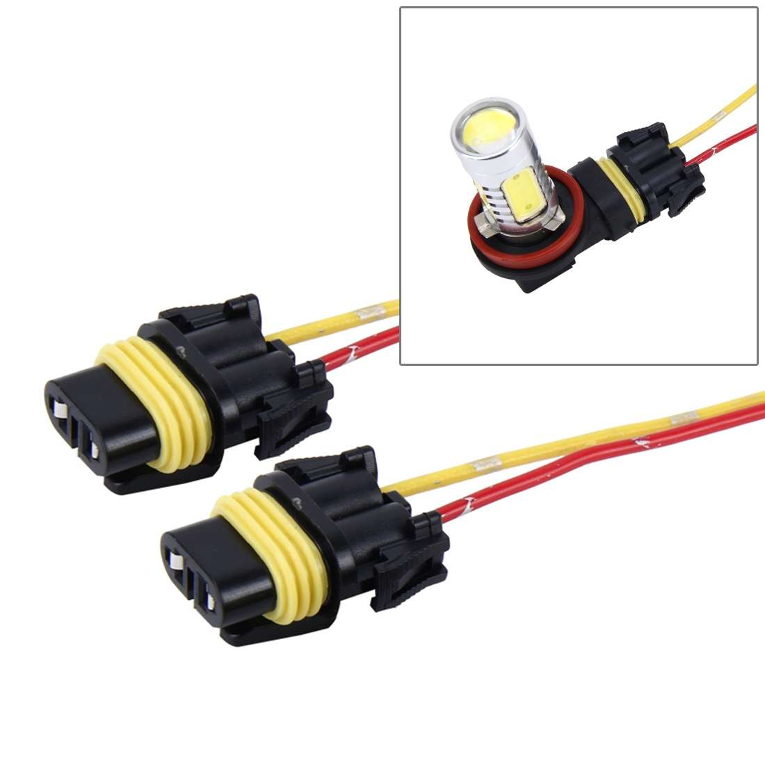 2 PCS 1156 Car Auto LED Bulb Socket Holder (No Including Light)