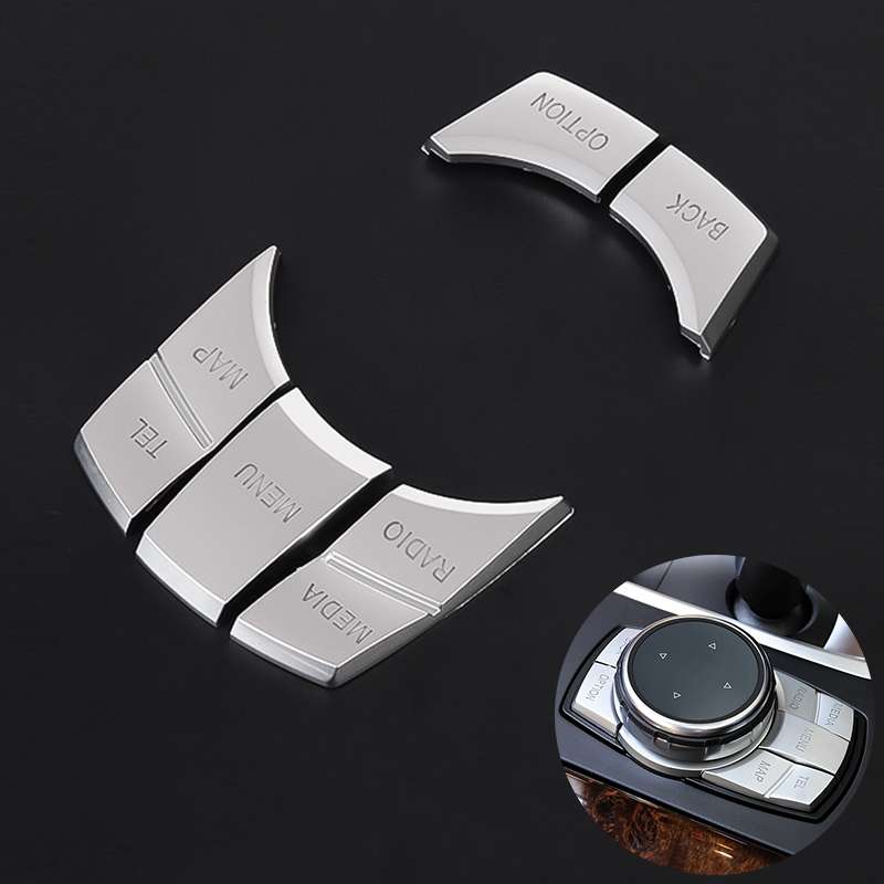 Multi-function Knob Modified IDRIVE Button Decorative Sticker for BMW 1 2 3 5 Series X1 X3 X5 X6
