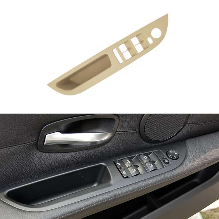 Car Left Side Inside Doors Handle Pull Trim Cover 51417417513 for BMW X1 2016-, Left Driving (Black)