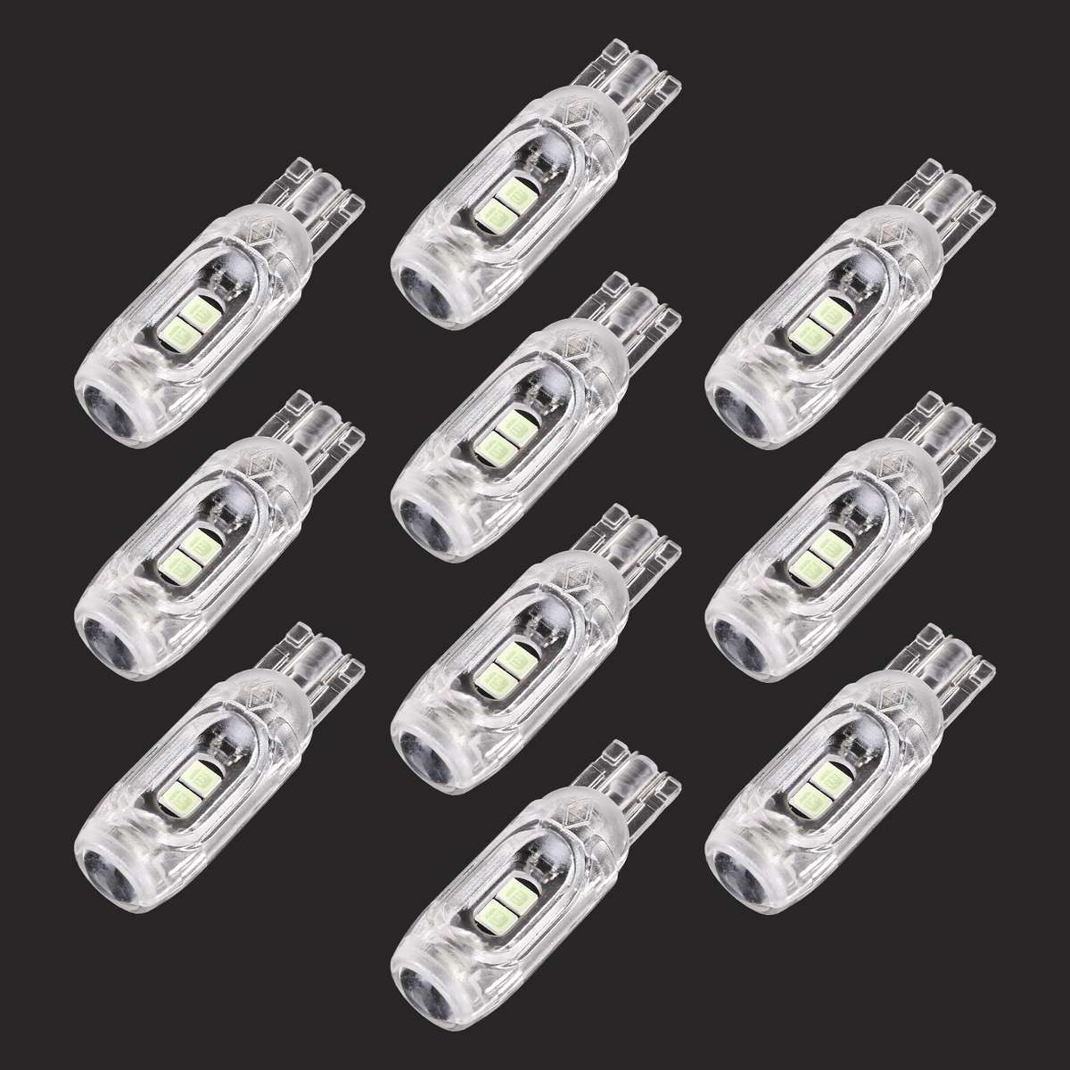 10 PCS T10 DC12V / 1W Car Clearance Light 5LEDs SMD-3030 Lamp Beads (Ice Blue Light)